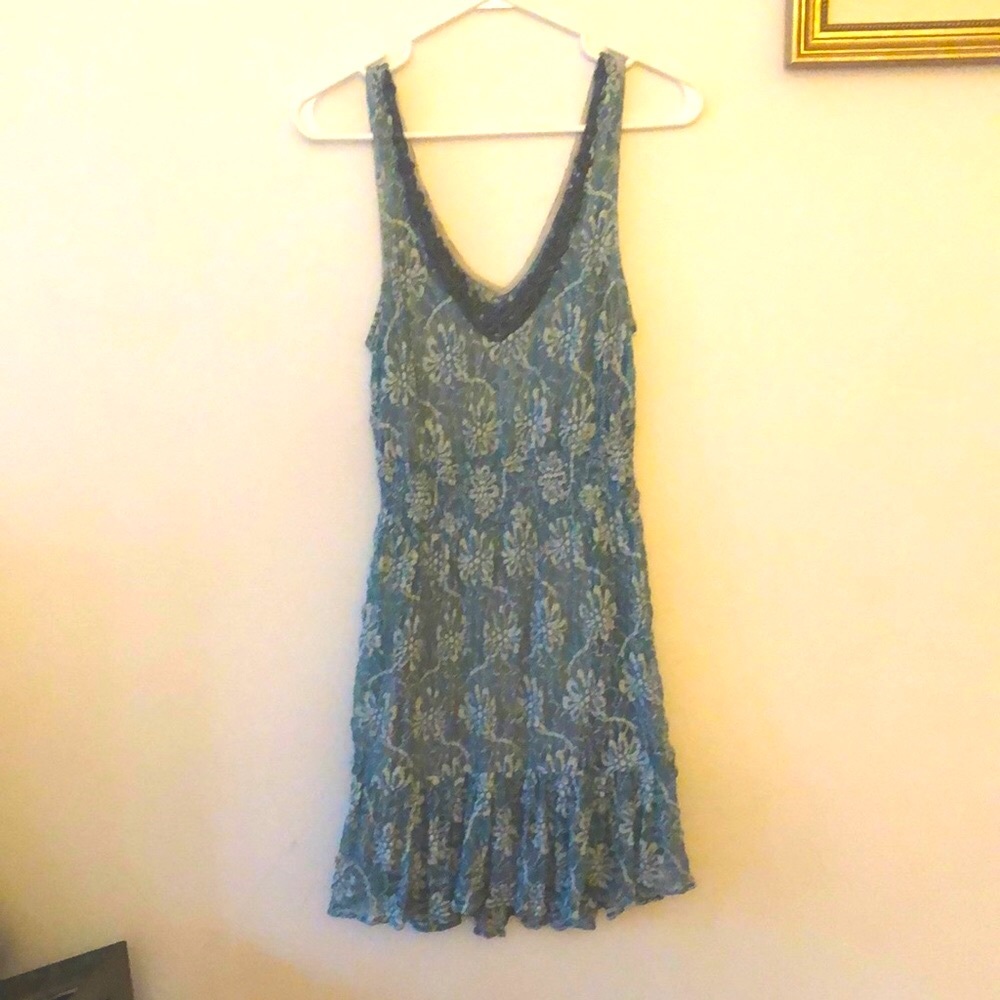 Free People dress M never worn in light blue